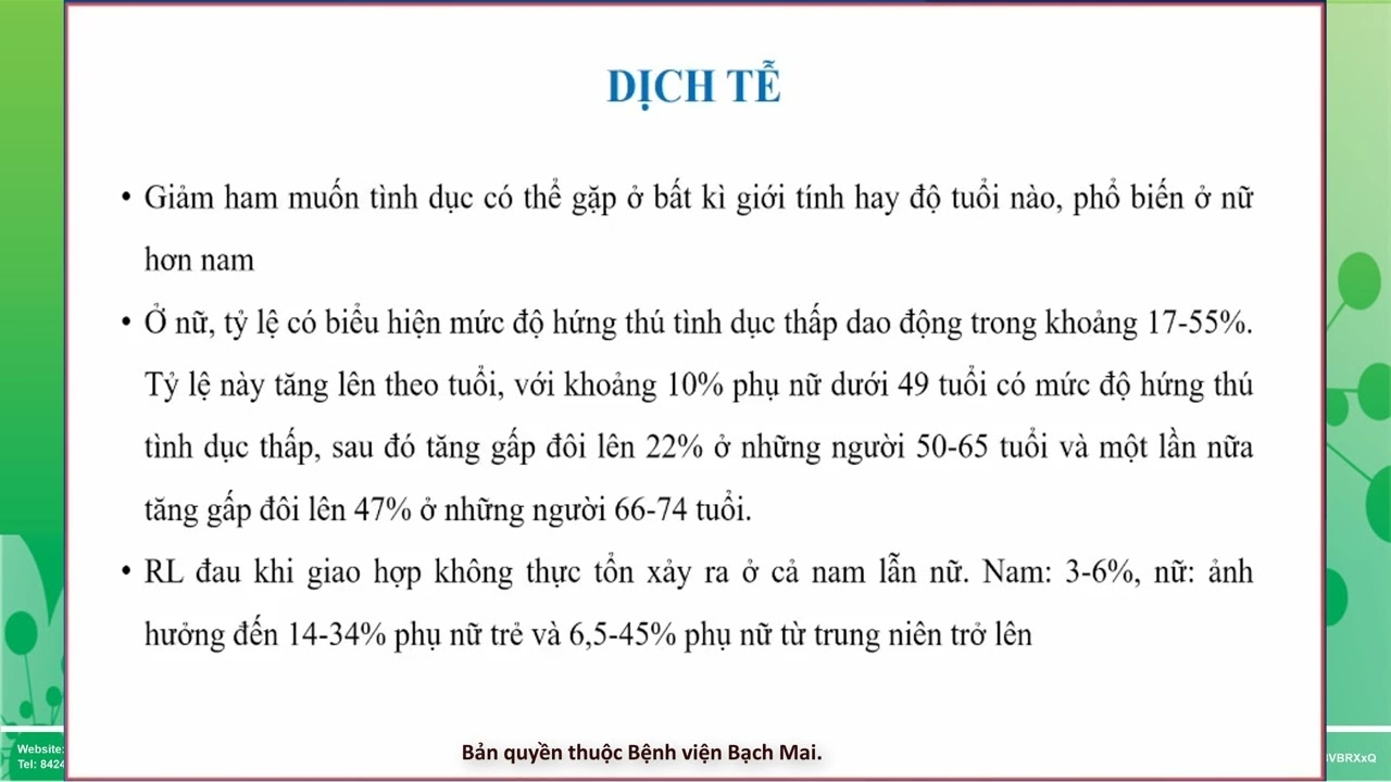 Các bài giảng về rối loạn tâm thần trong chuỗi hoạt động tháng 8 của bệnh viện Bạch Mai