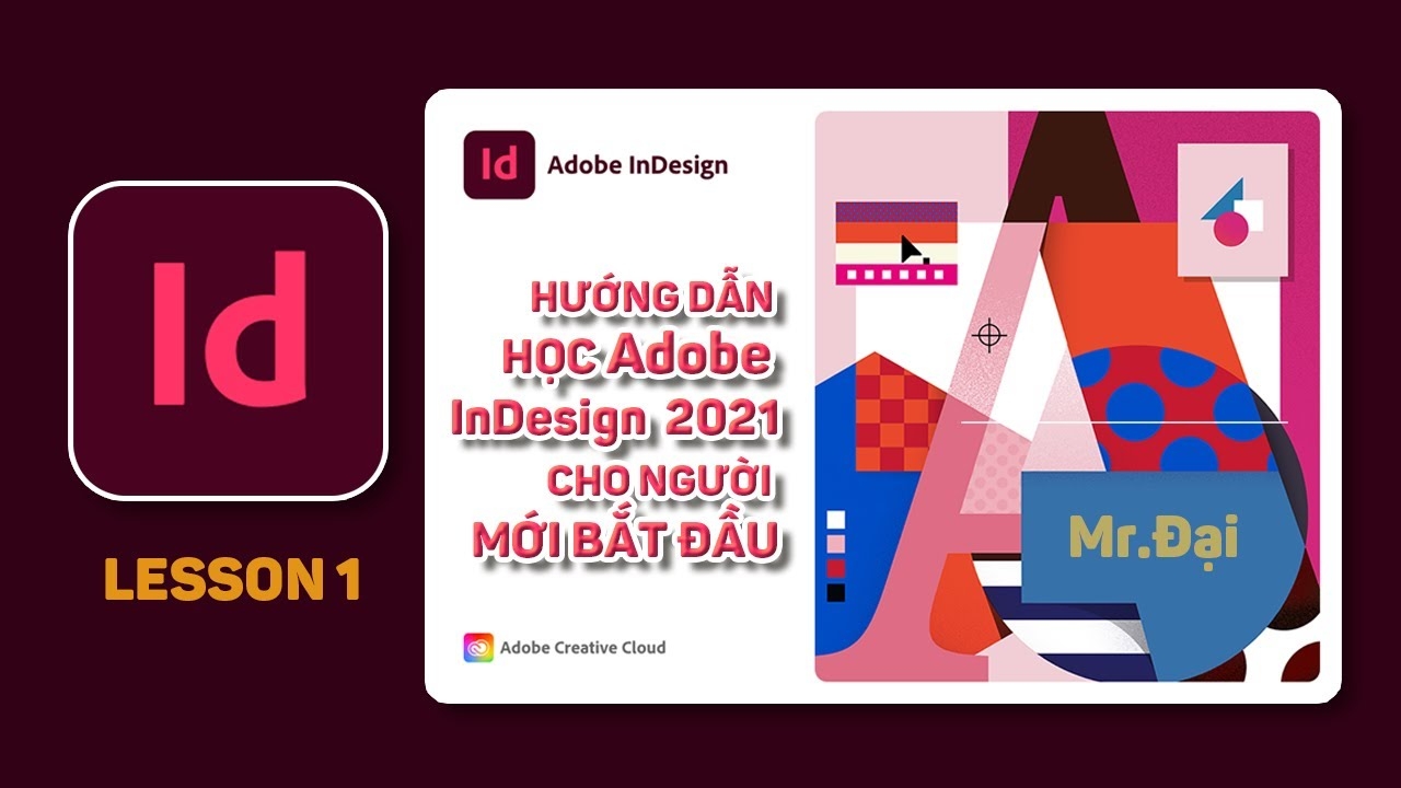 Instructions for learning Adobe InDesign version 2021